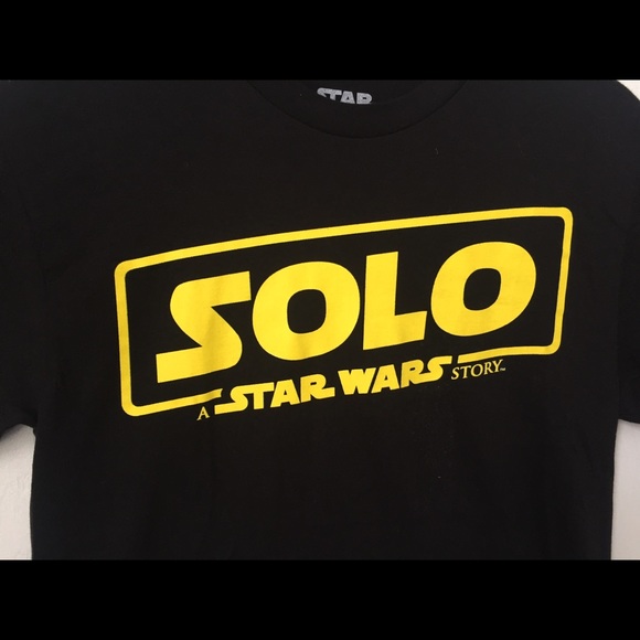 A Solo Star Wars Story Yellow Logo T-shirt, Size S - Picture 3 of 5